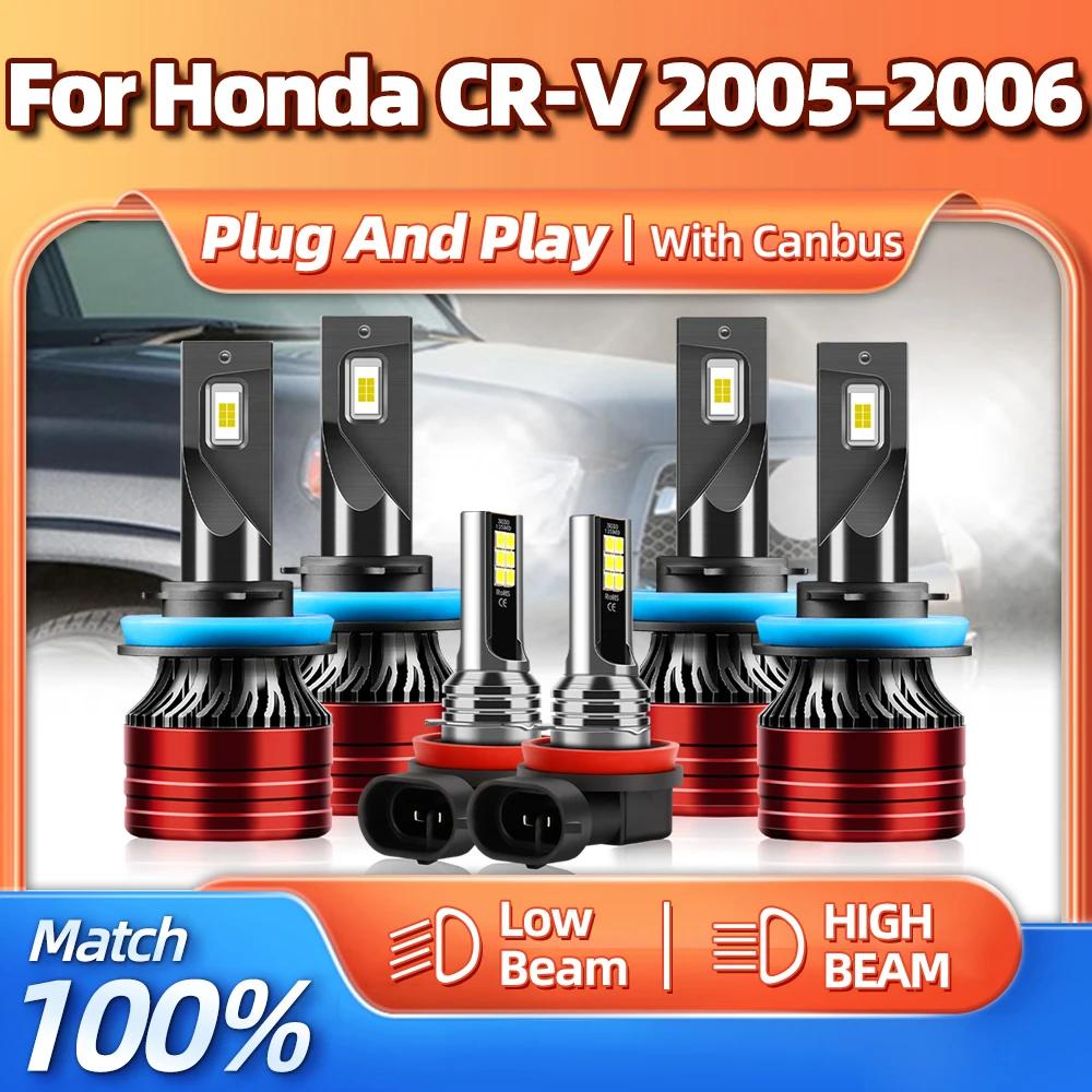 Canbus LED Ʈ , 12V ͺ ڵ 工, 6000K ȭƮ CSP Ĩ, ڵ Ȱ, ȥ CR-V 2005 2006, 60000LM
